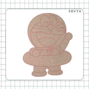 DORAEMON MDF DIY Cutout - Pine MDF | Perfect for Crafts & Wall Art  4